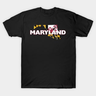 Maryland Colored State T-Shirt